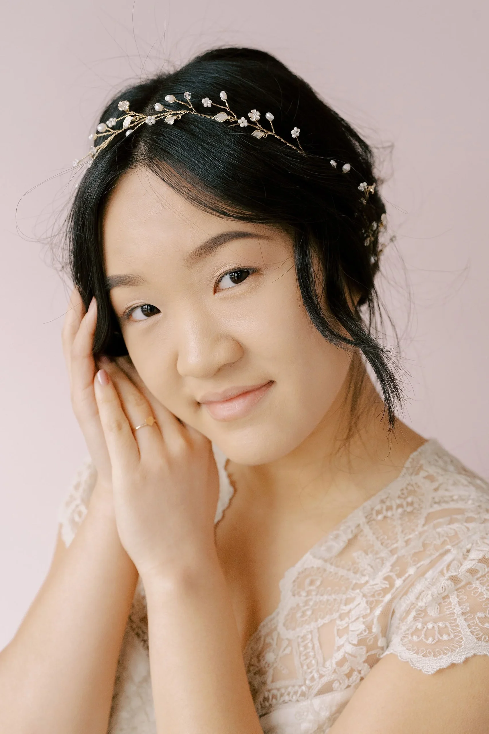 Sweet Blossom and Crystal Hair Vine