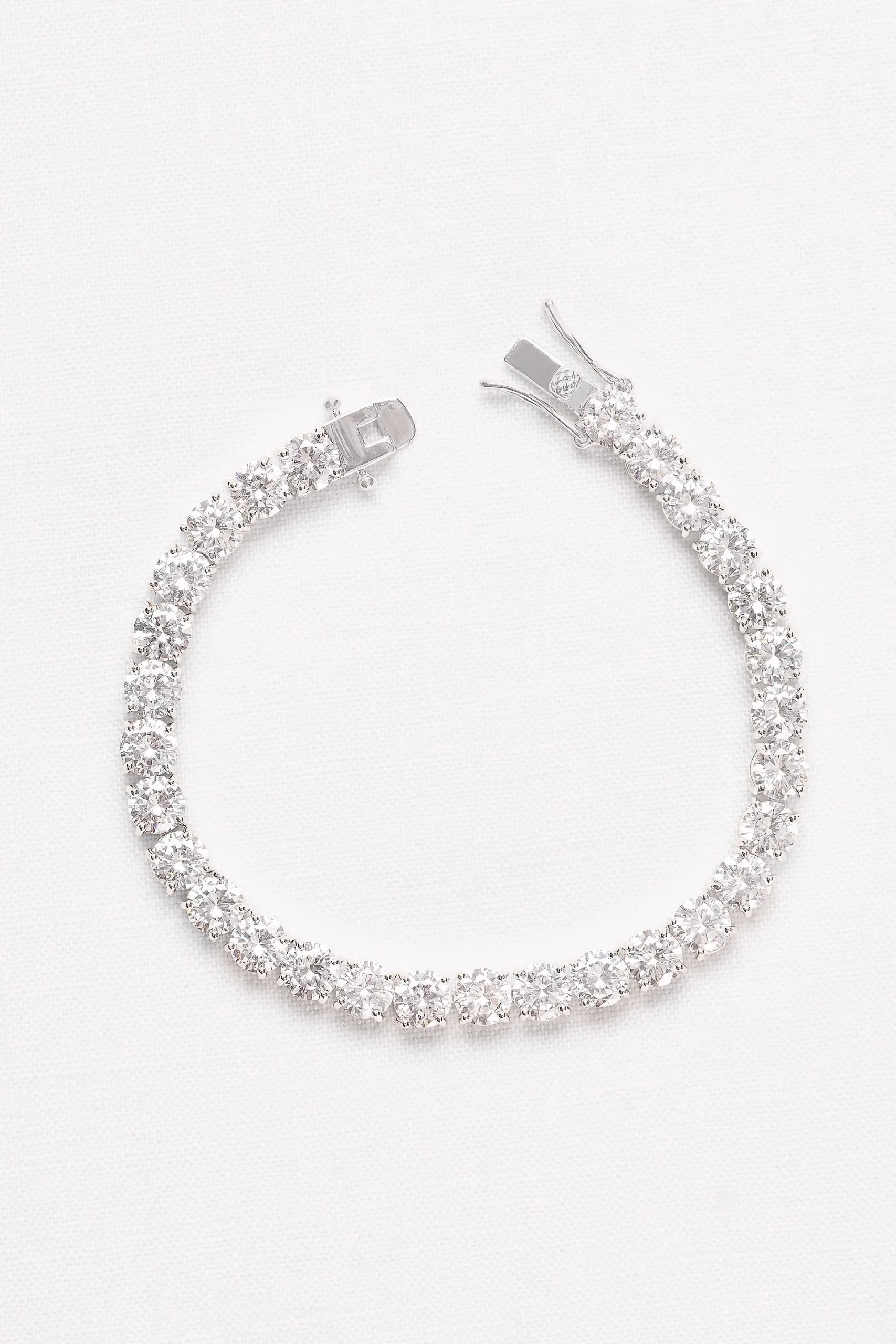 6MM Cubic Zirconia Solitaire Bracelet