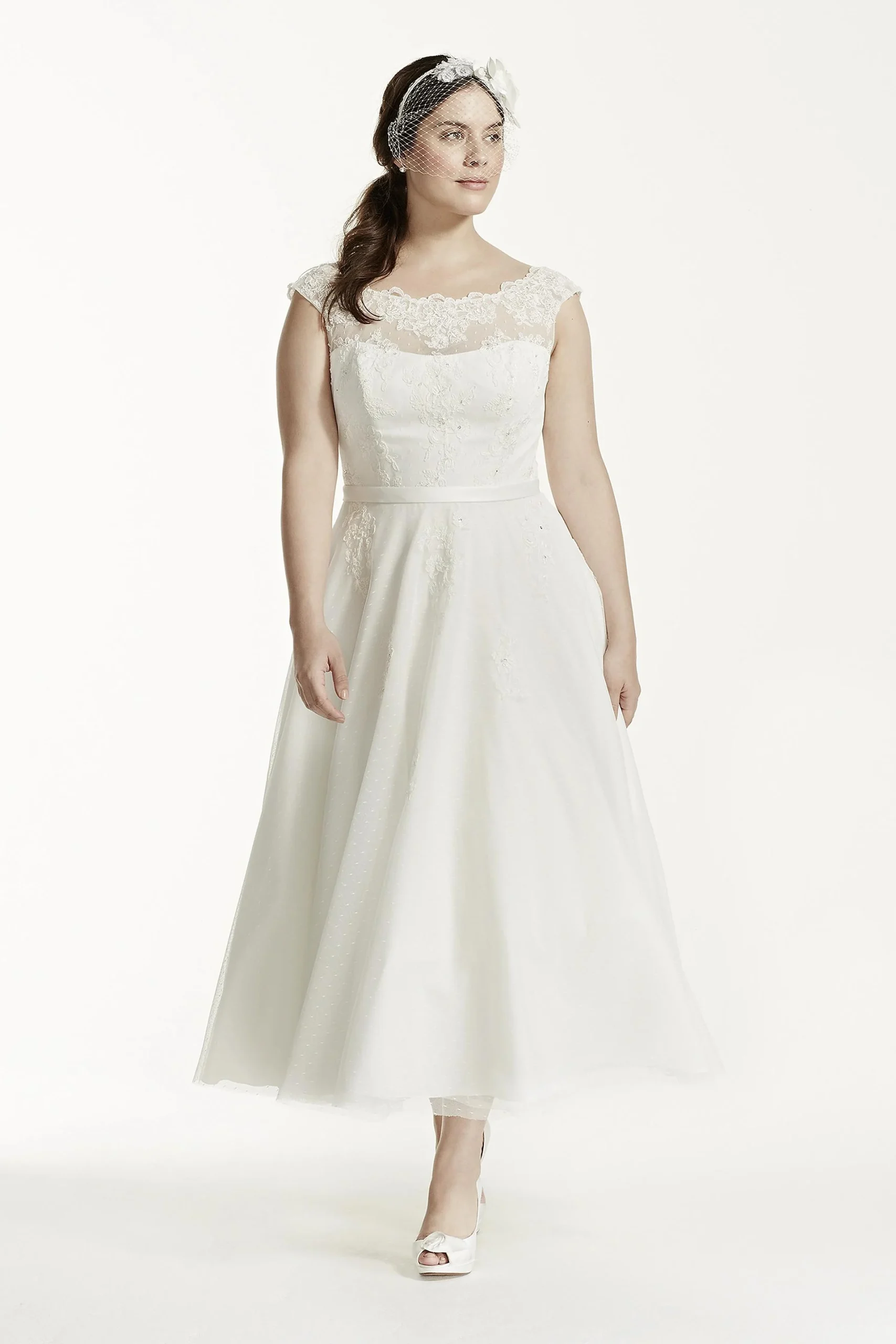 As-Is Tea LengthPlus Size Wedding Dress