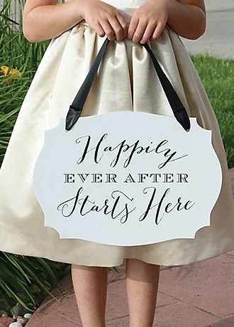 Happily Ever After Starts Here Sign