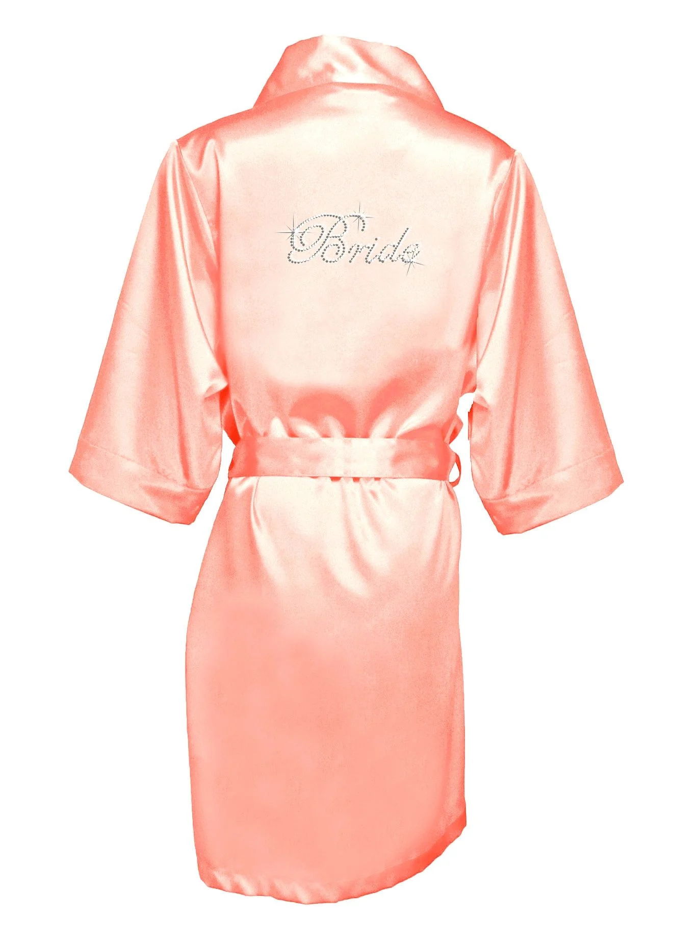 Rhinestone Bride Satin Robe