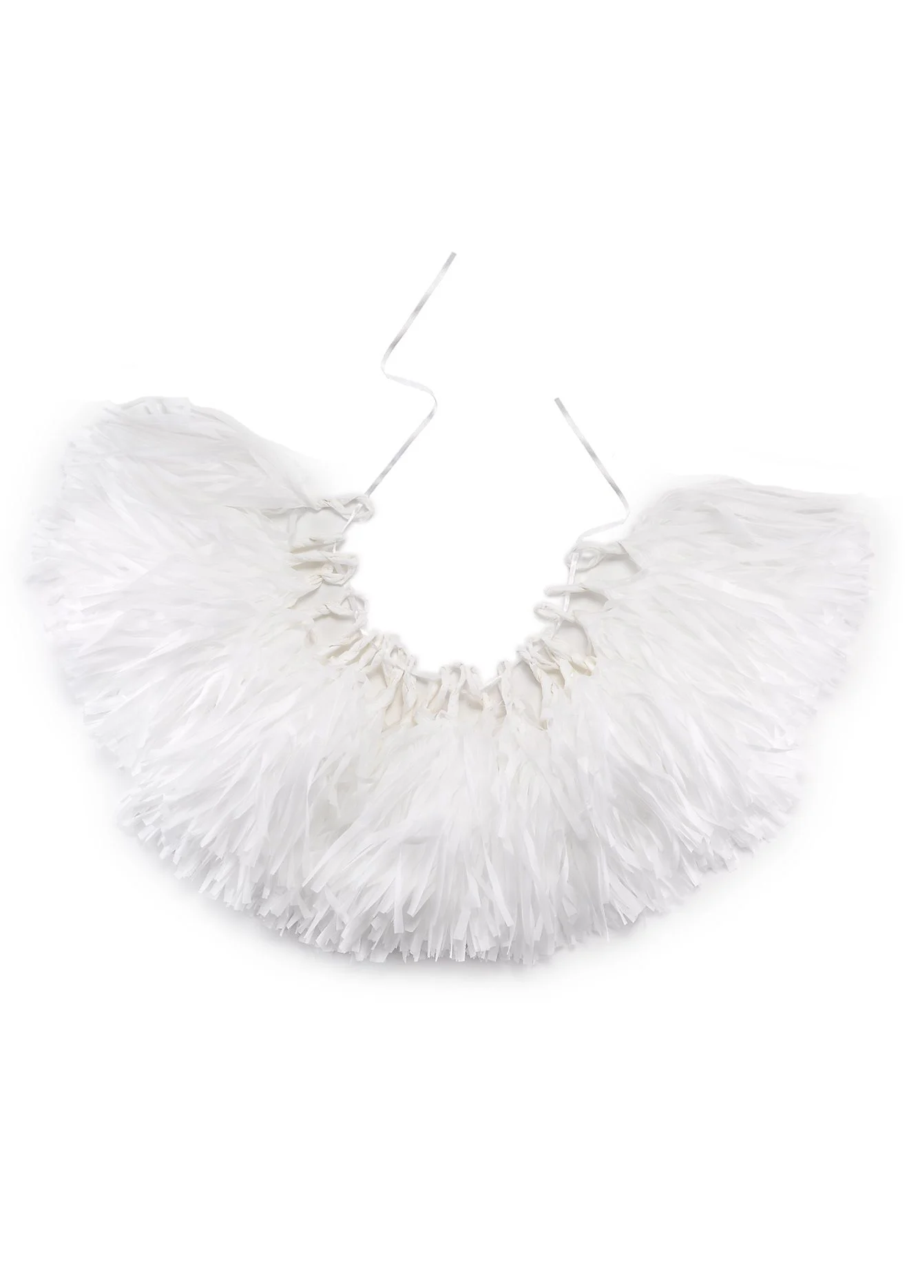 All About White Tassel Garland Set of 20