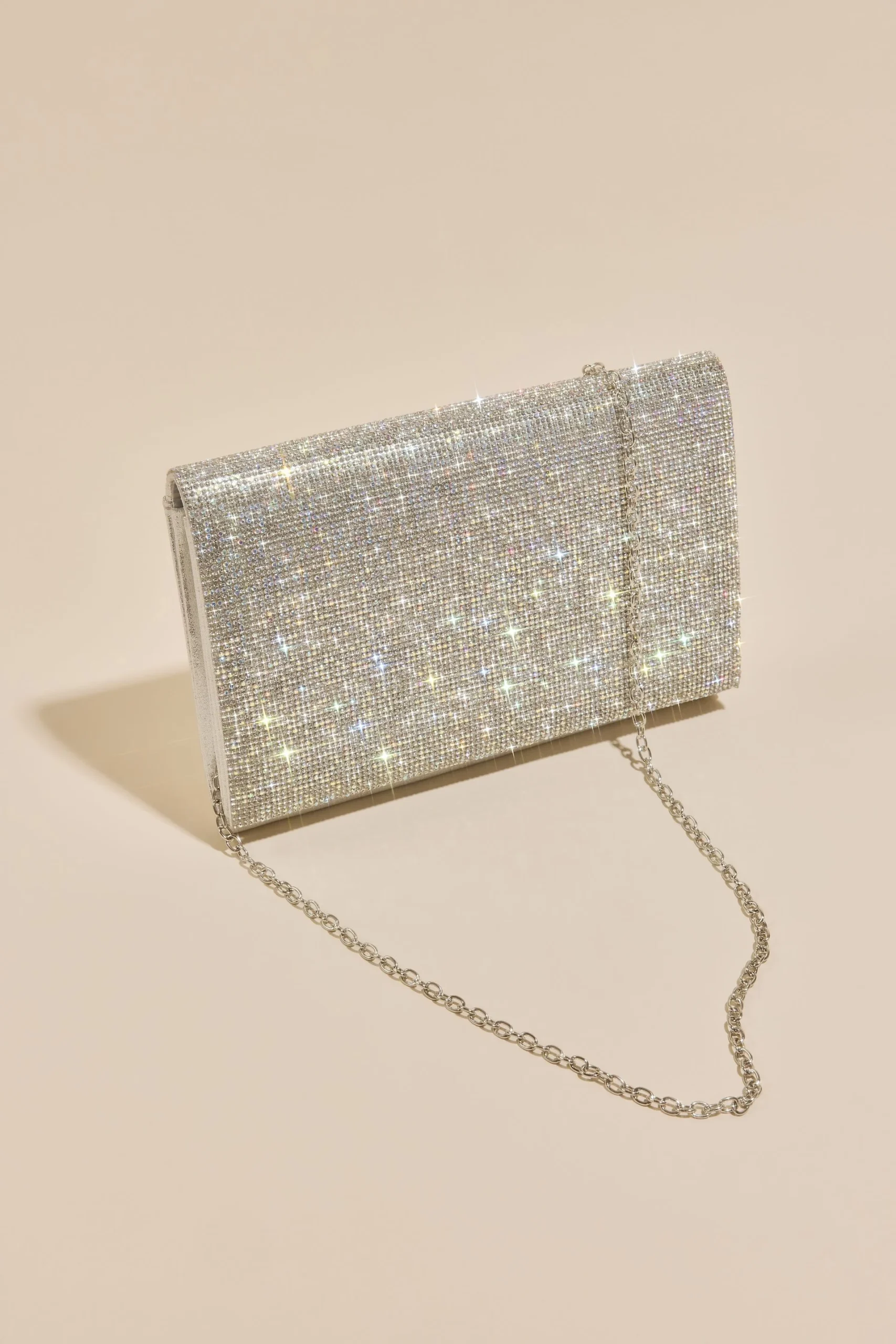 Allover Crystal Clutch Handbag