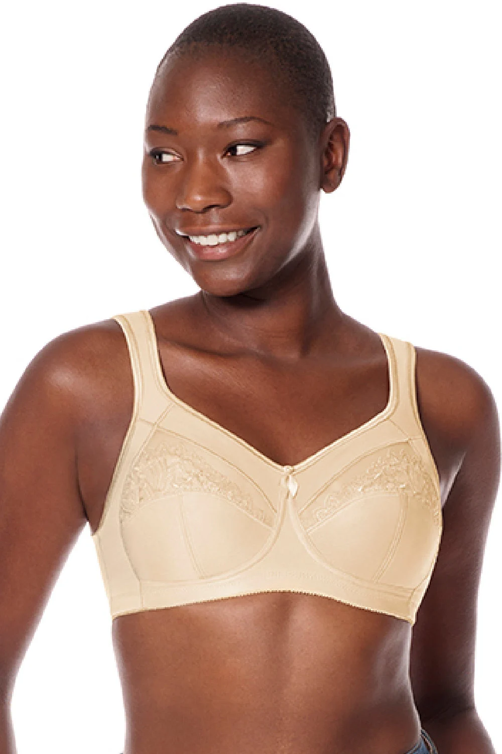 Amoena Isadora Wire-Free Mastectomy Soft Bra, Sand (0948)