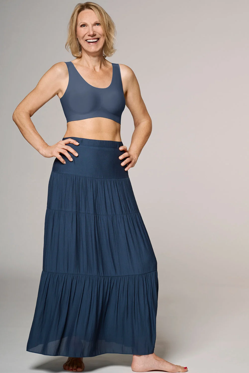 Amoena Linda Soft Bra, Blue (45104)