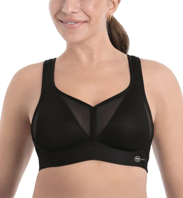 Anita Active Air Control X DeltaPad Non-wire Sports Bra (5543) - Black