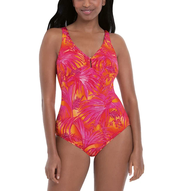 Anita Breezy Pink Camilla One Piece Swimsuit (7290) - Hydrangea