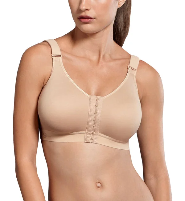 Anita Frontline Open Wireless Front Closure Sports Bra (5523) - Desert