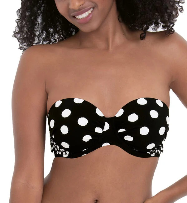 Anita Summer Dot Catalina Molded Underwire Bikini Top (8800-1) - Black/White