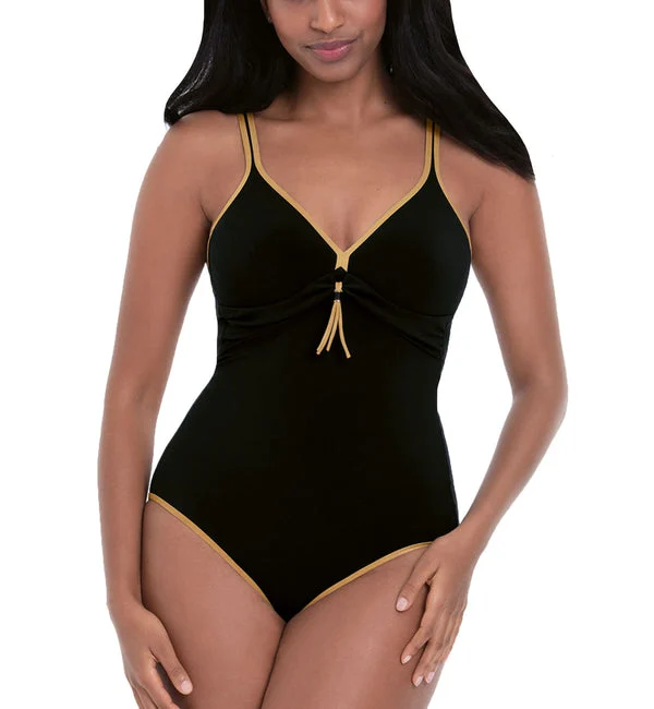 Anita Trendy Giraffe Jolina Spacer Cup One Piece Swimsuit (7277) - Black
