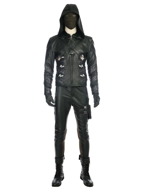 Arrow Season 5 Prometheus Halloween Cosplay Costume Battle Suit Full Set