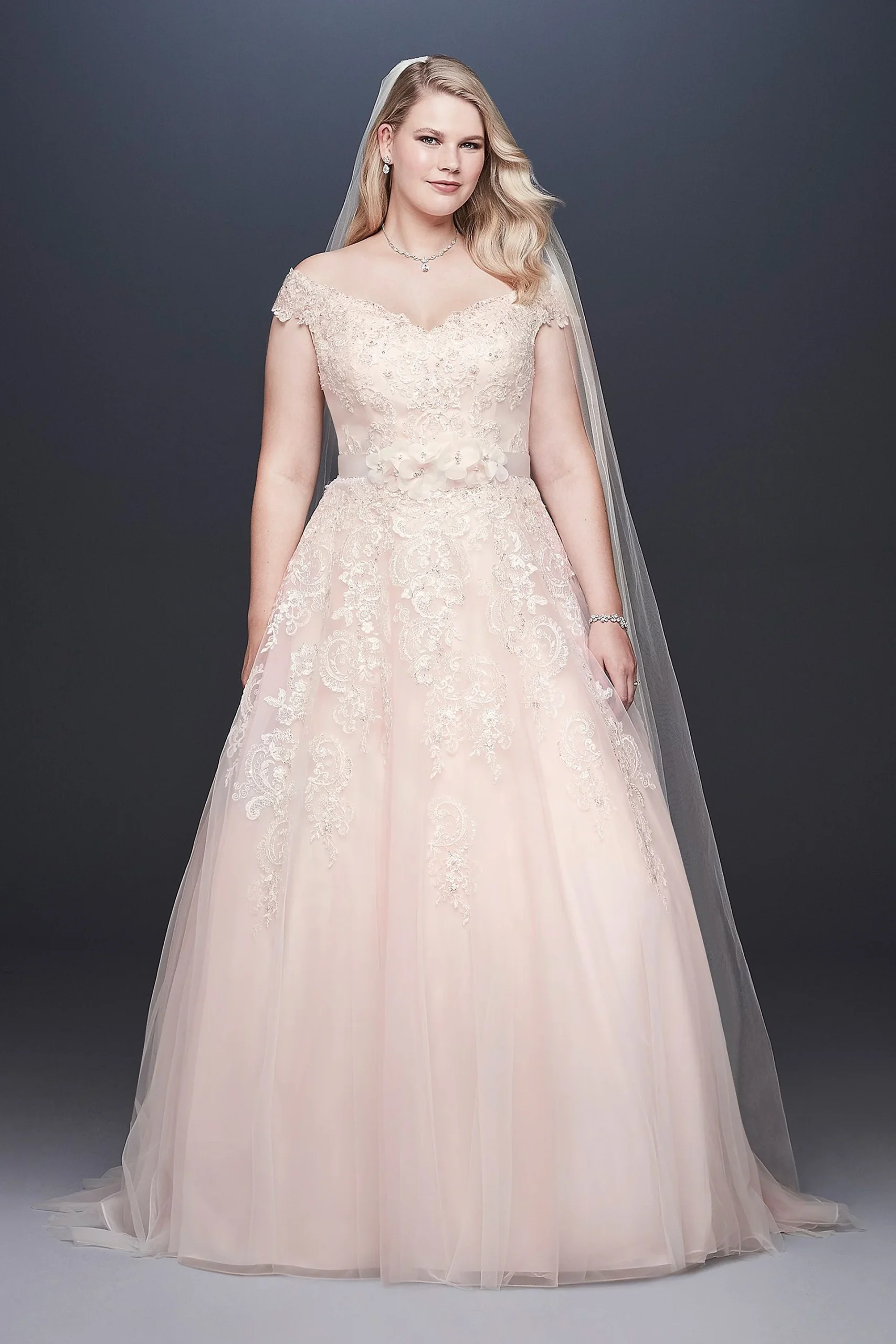 As-Is Applique Plus Size Wedding Dress