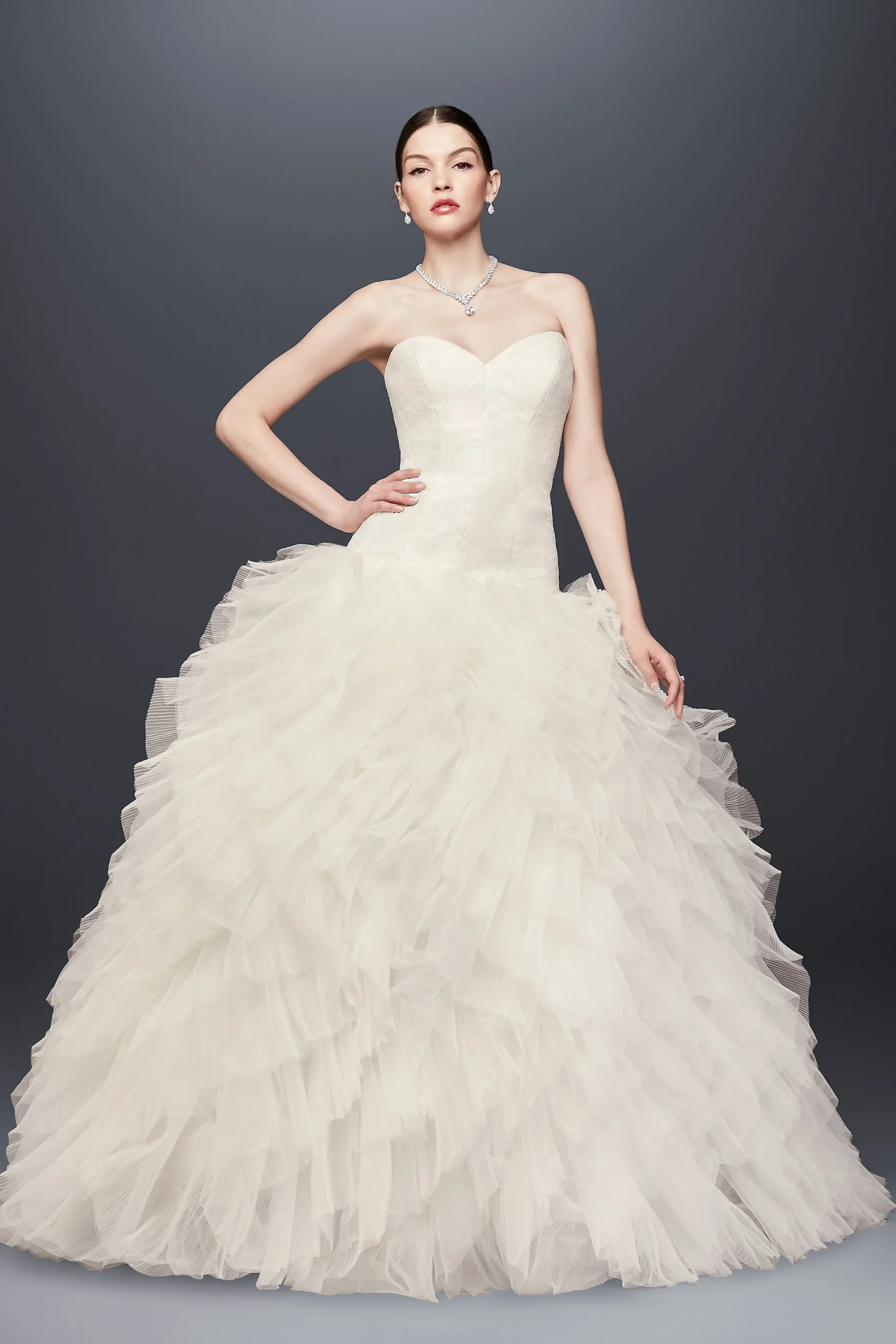 As-Is Drop-Waist Tulle Wedding Dress