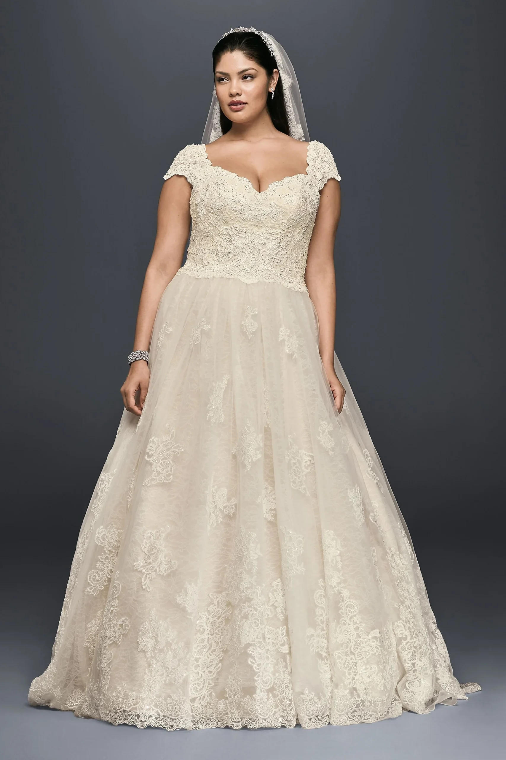 As-Is Lace Plus Size Ball Gown Wedding Dress