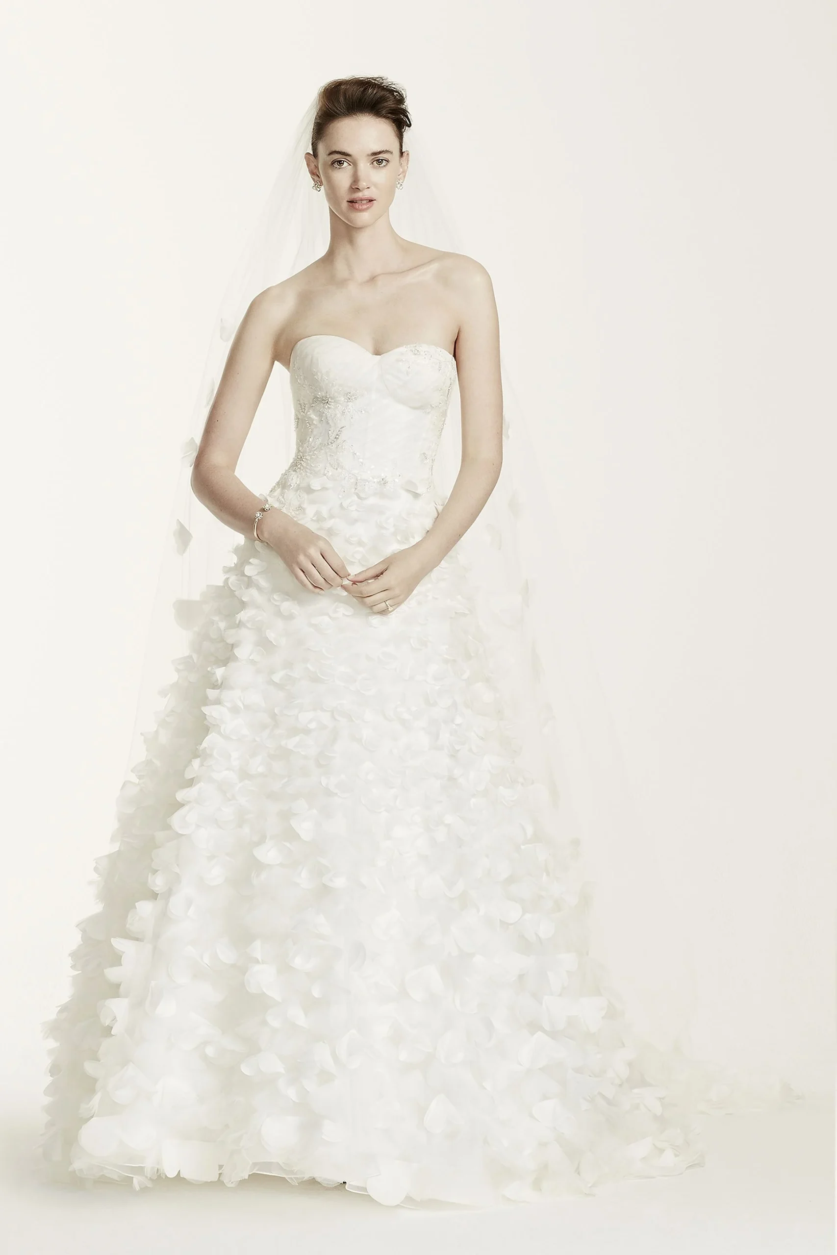 As-Is Lace Wedding Dress with 3D Flowers