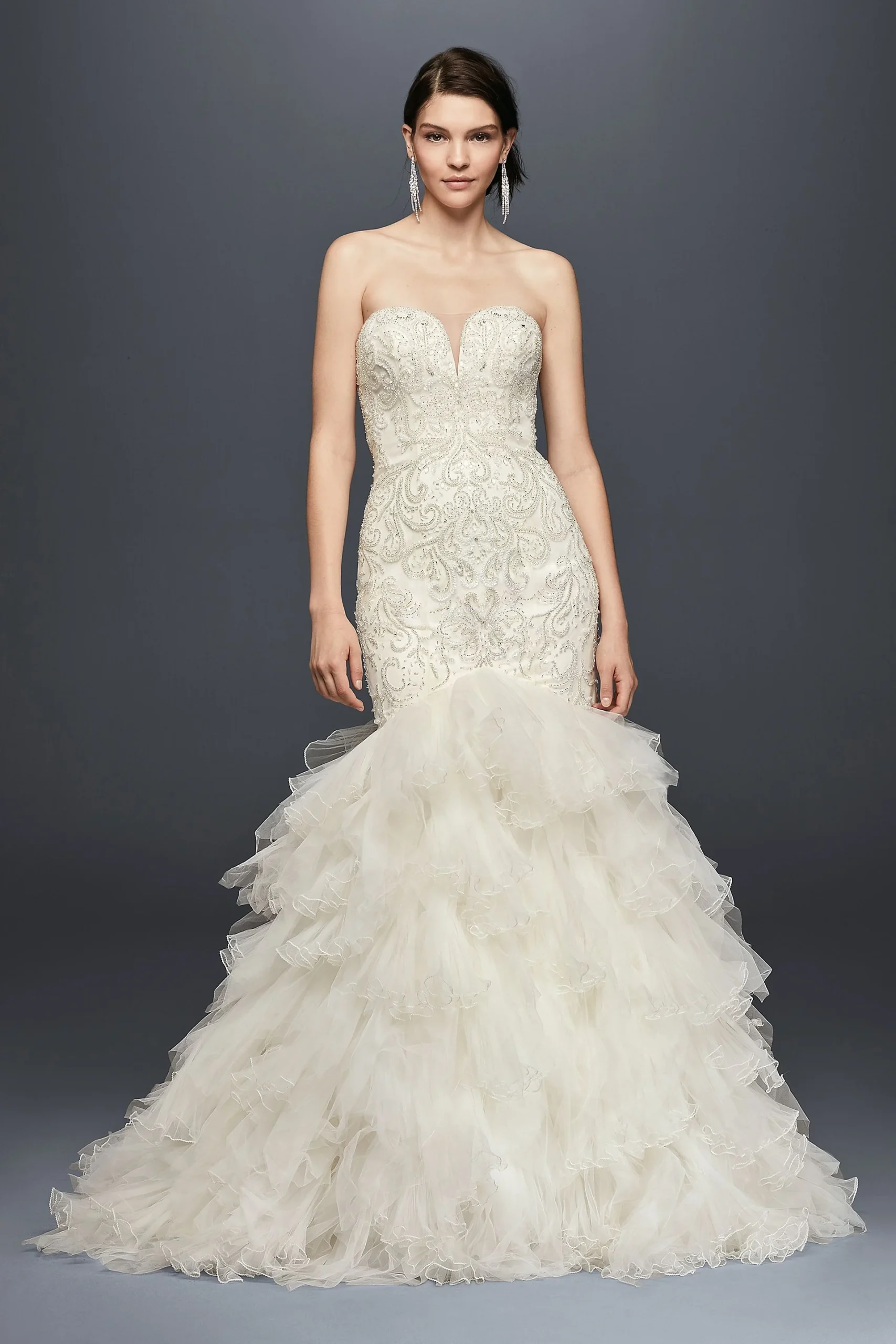 As-Is Mermaid Wedding Dress with Tulle Skirt