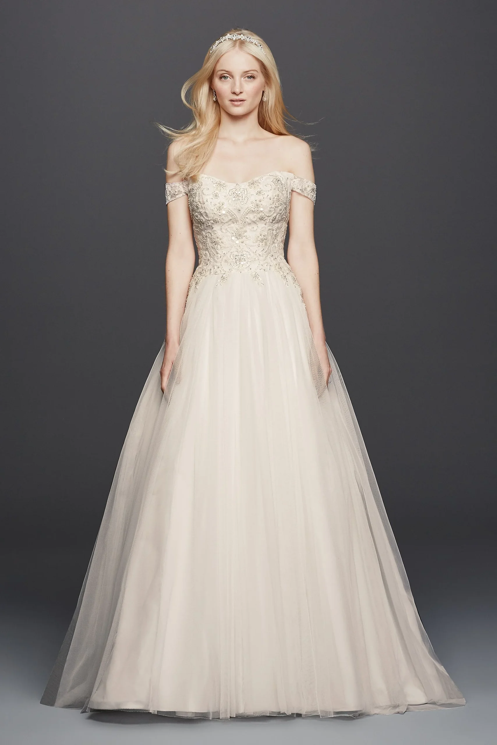 As-Is Off the Shoulder Swag Sleeved Wedding Dress