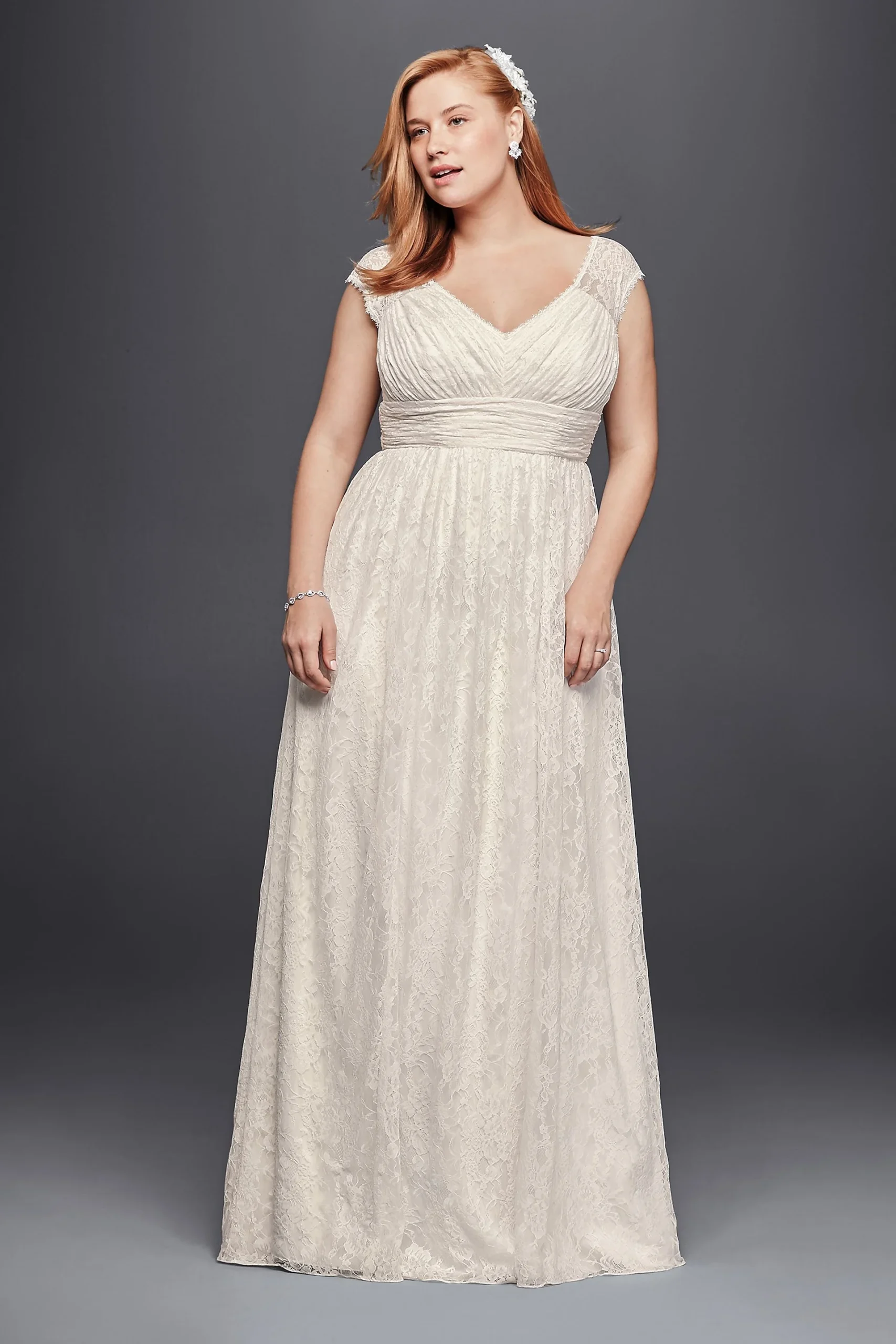 As-Is Plus Size Sheath Wedding Dress
