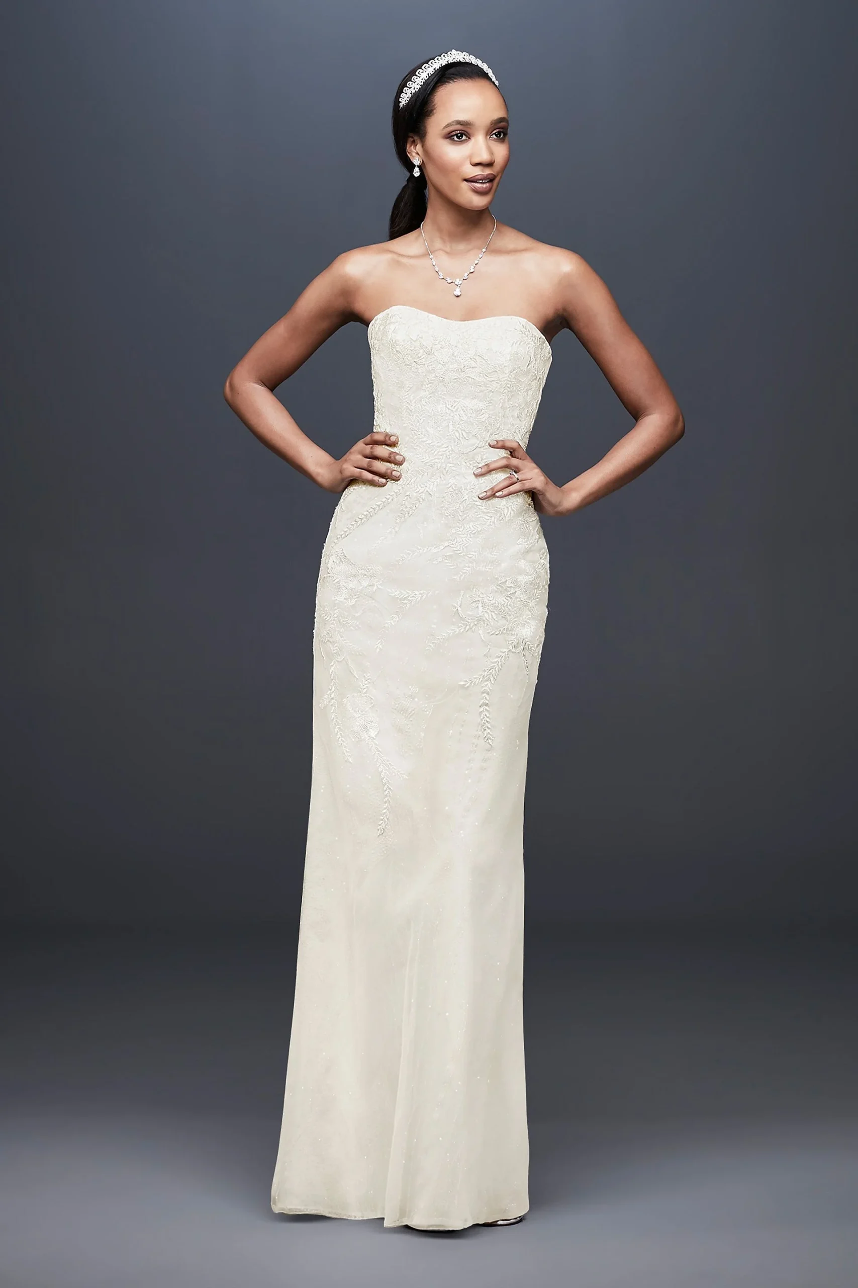 As-Is Wedding Dress with Detachable Overskirt