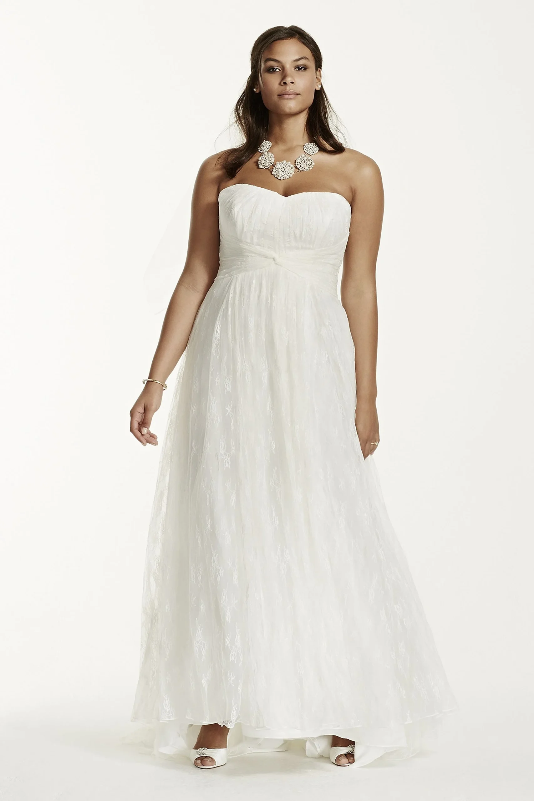 As-IsLace Sheath Plus Size Wedding Dress