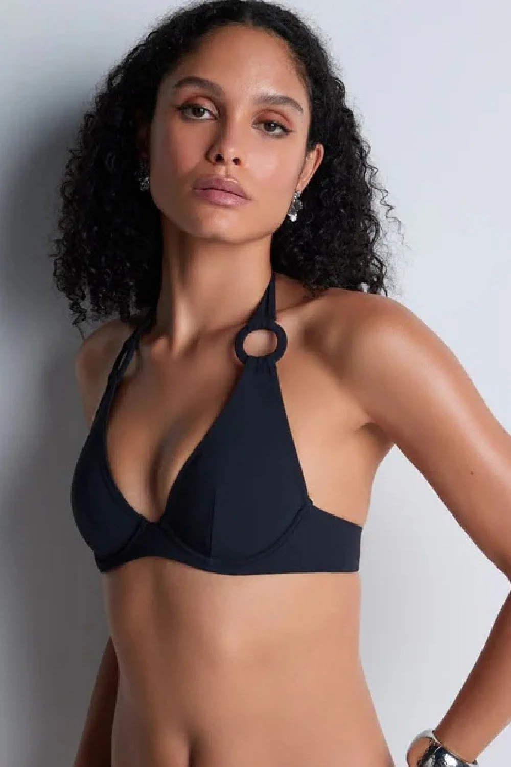 Aubade Swim Summer Essence Plunge Bikini, Black (4R12)