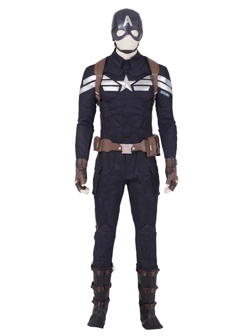 Avengers Endgame Captain America Steve Rogers Pure Color Battle Suit Halloween Cosplay Costume Trousers