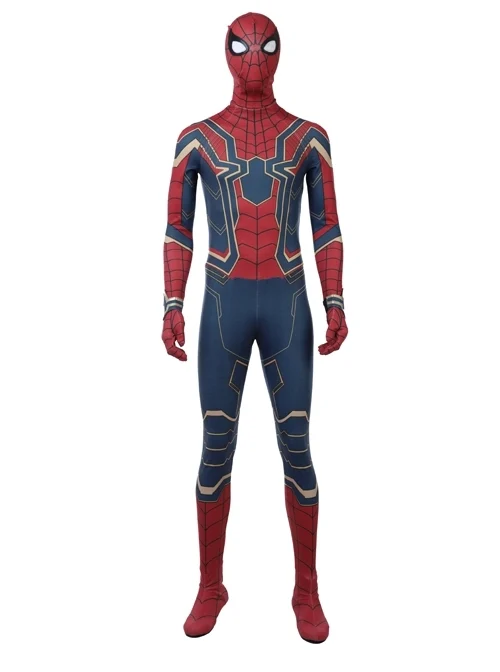 Avengers Infinity War Spider-Man Battle Suit Halloween Cosplay Costume Full Set