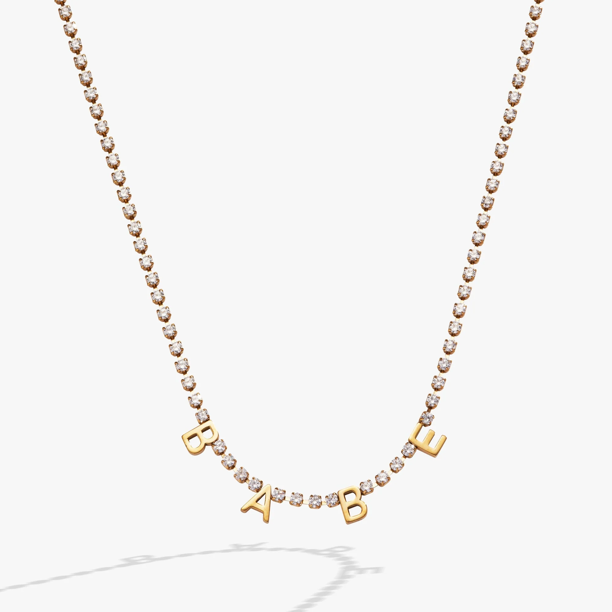 “Babe” Crystal Tennis Necklace