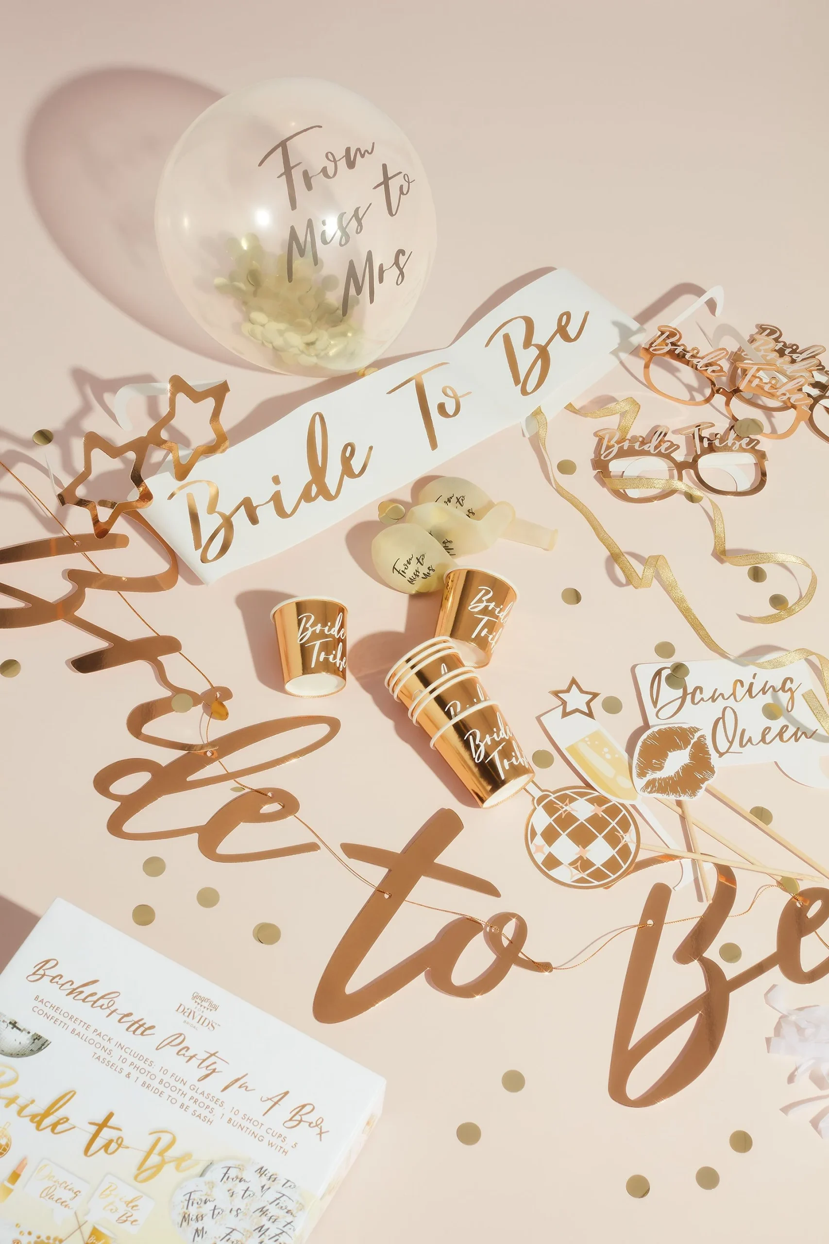 Bachelorette Party in a Box Supply Kit with Props