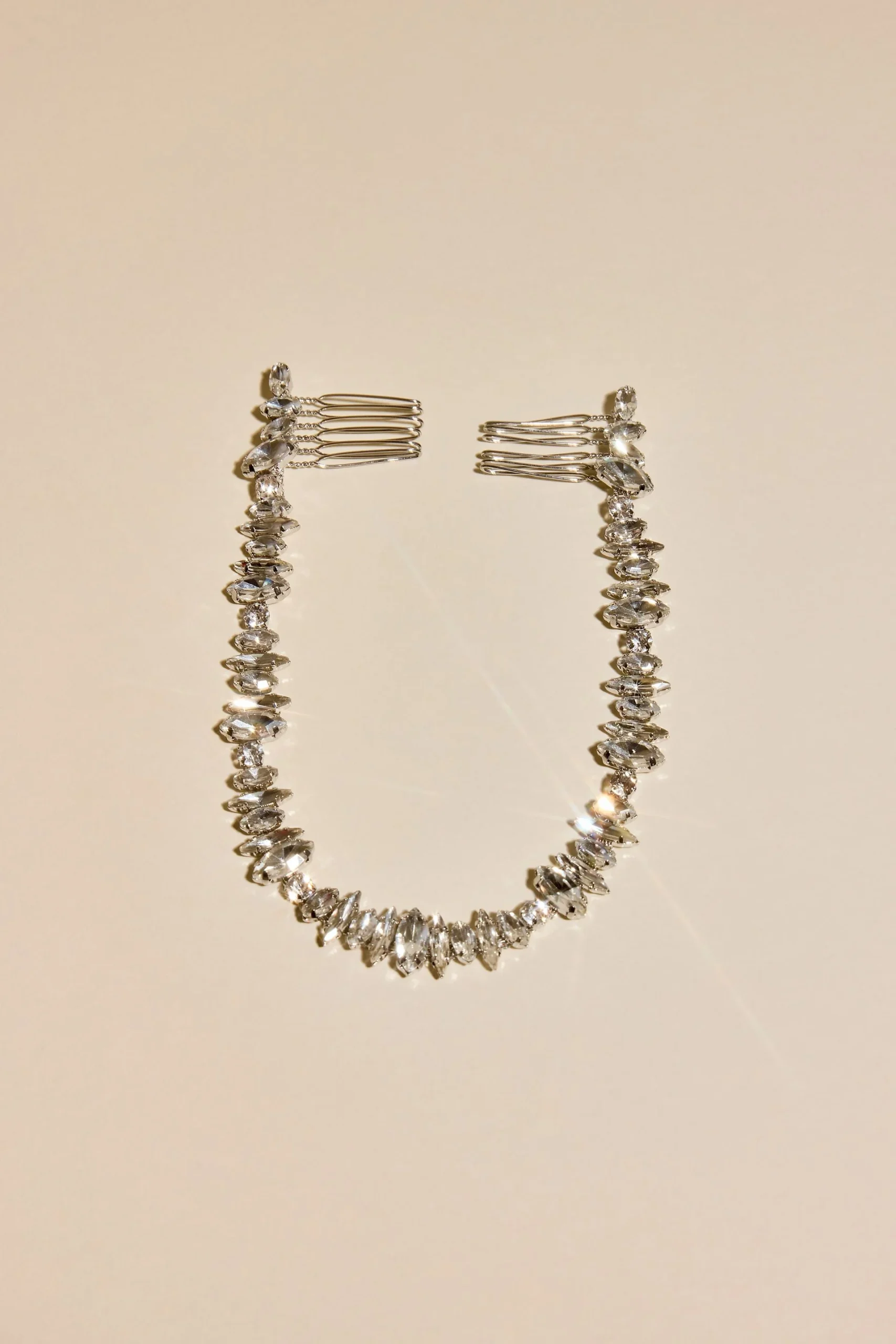 Baguette Stone Halo with Combs