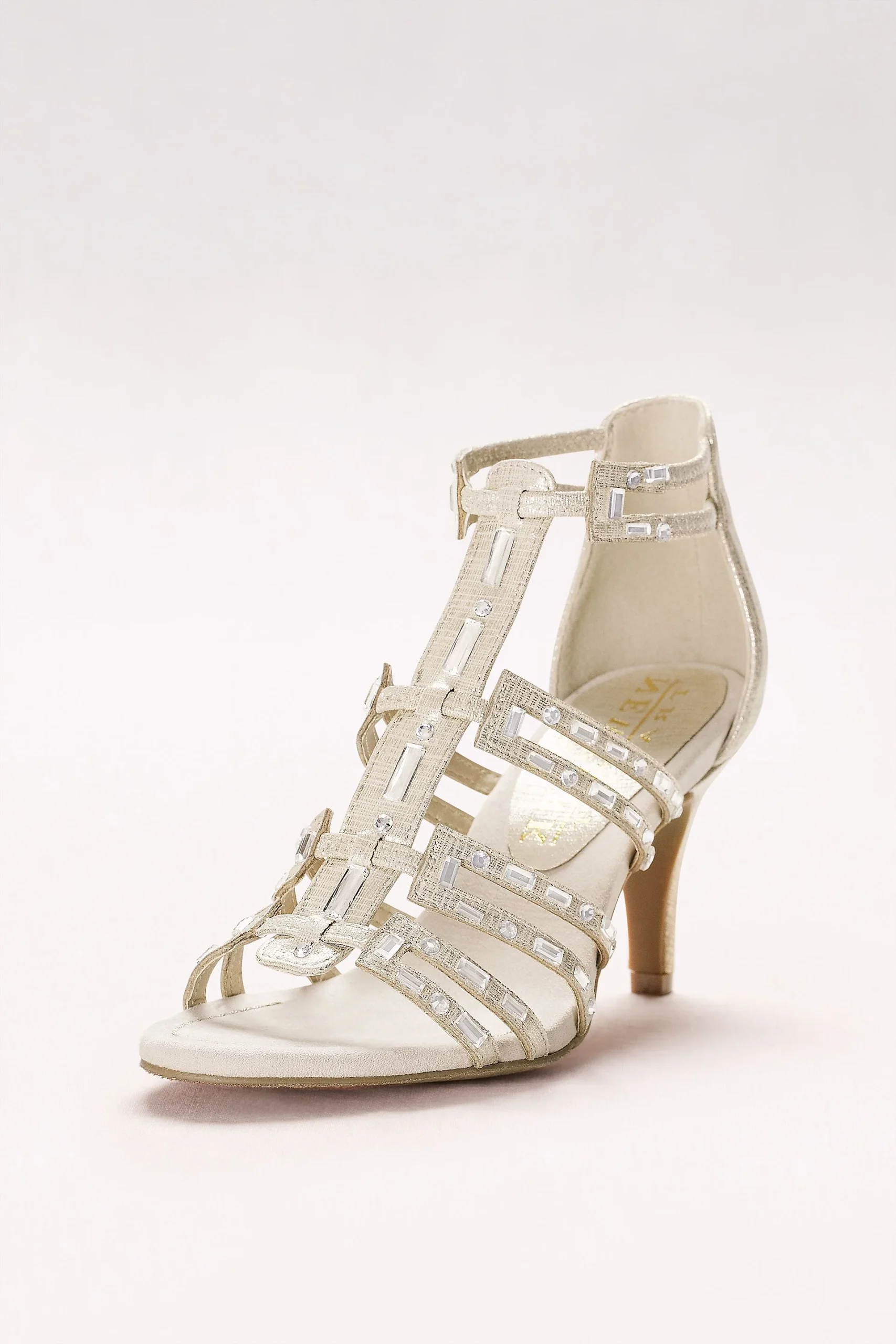 Baguette-Strap Gladiator Heels