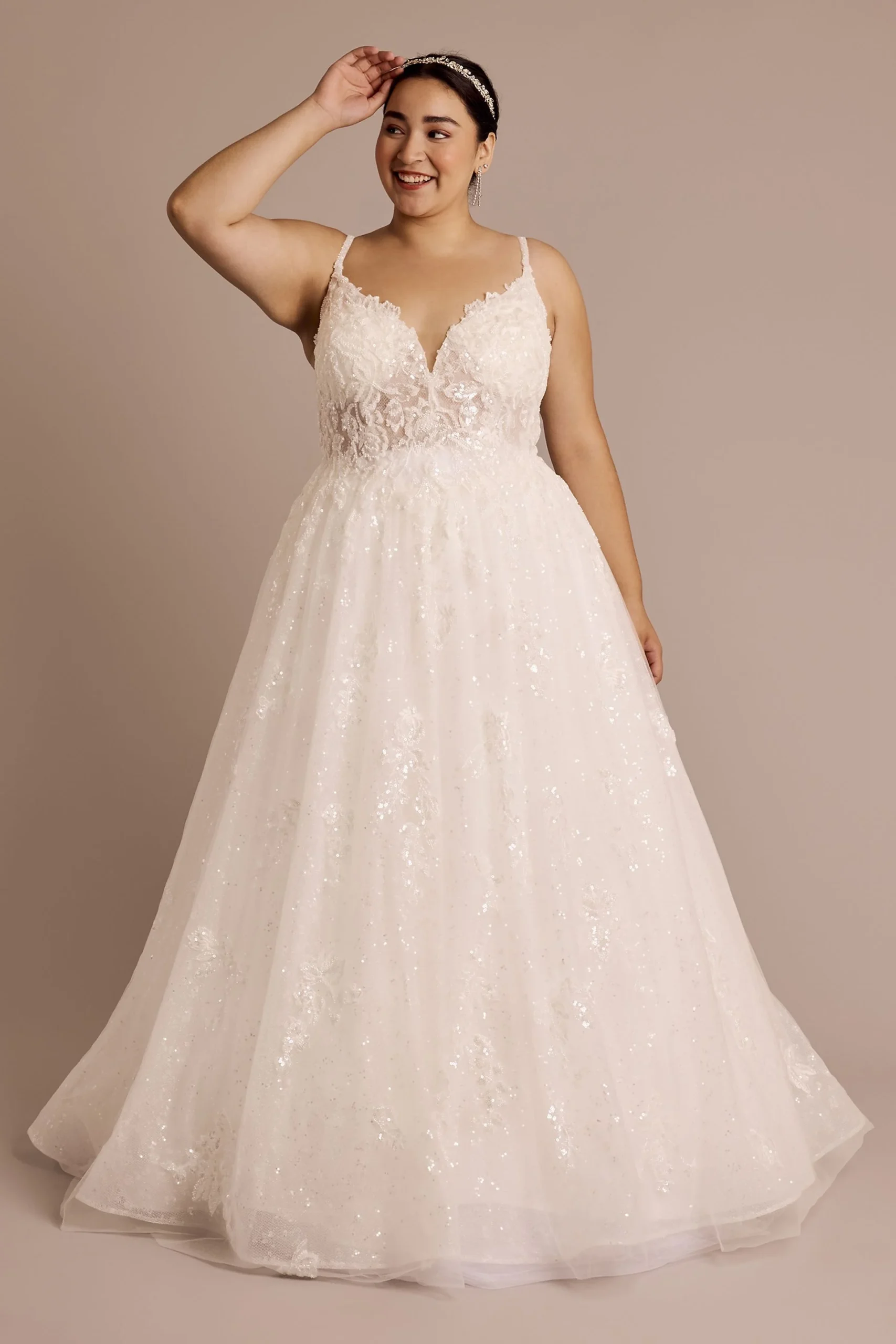 Basque Waist Ball Gown Wedding Dress