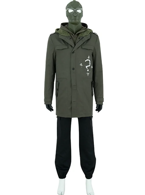 The Batman 2022 Riddler Edward Nygma Halloween Cosplay Costume Set