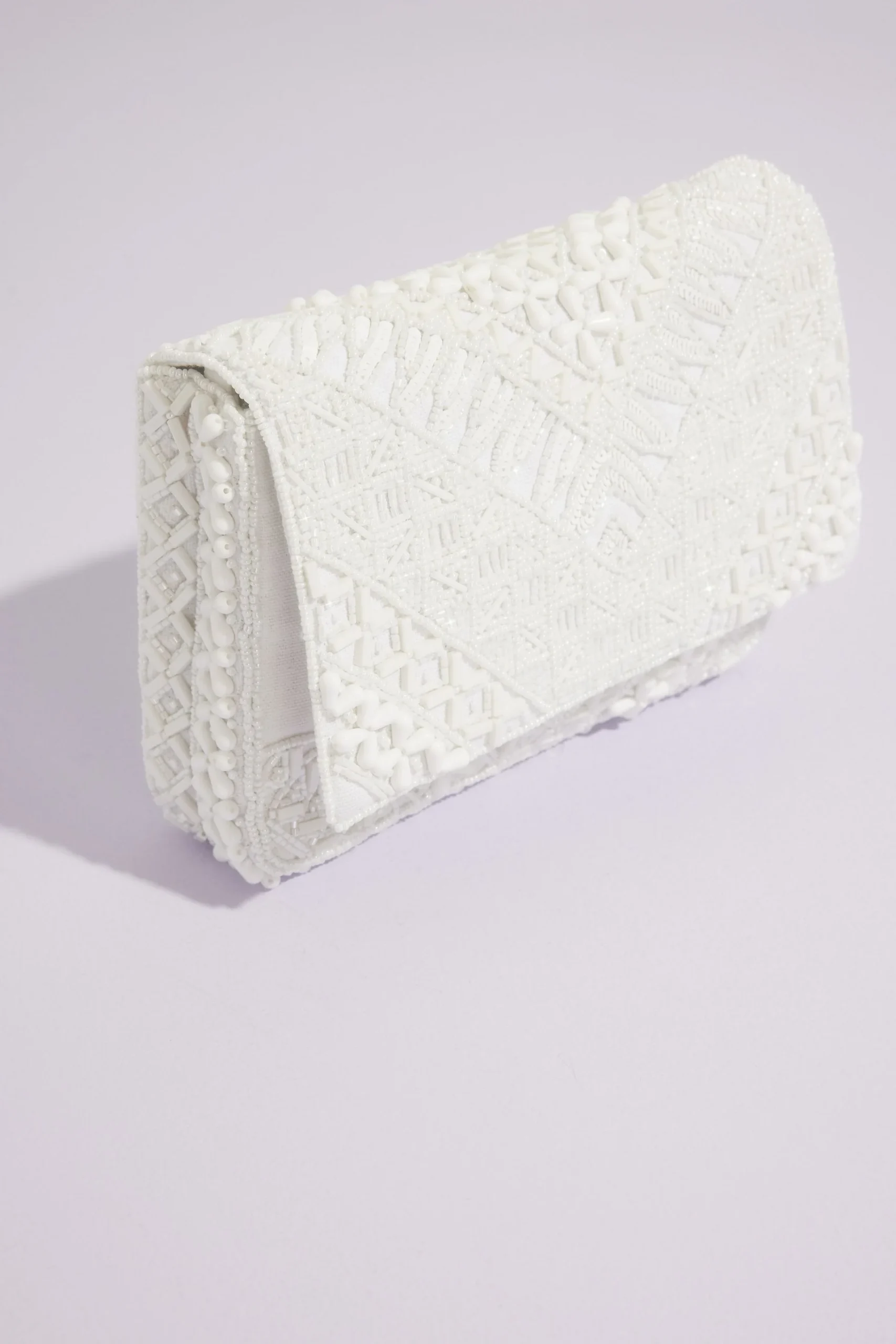 Beaded Boho Pattern Mix Clutch