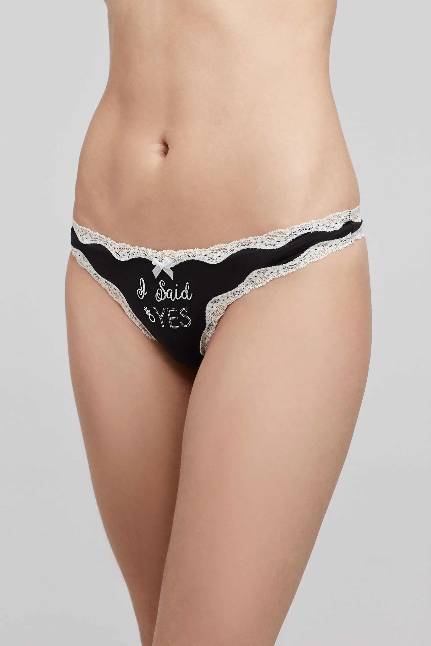 Betsey Johnson I Said Yes Thong