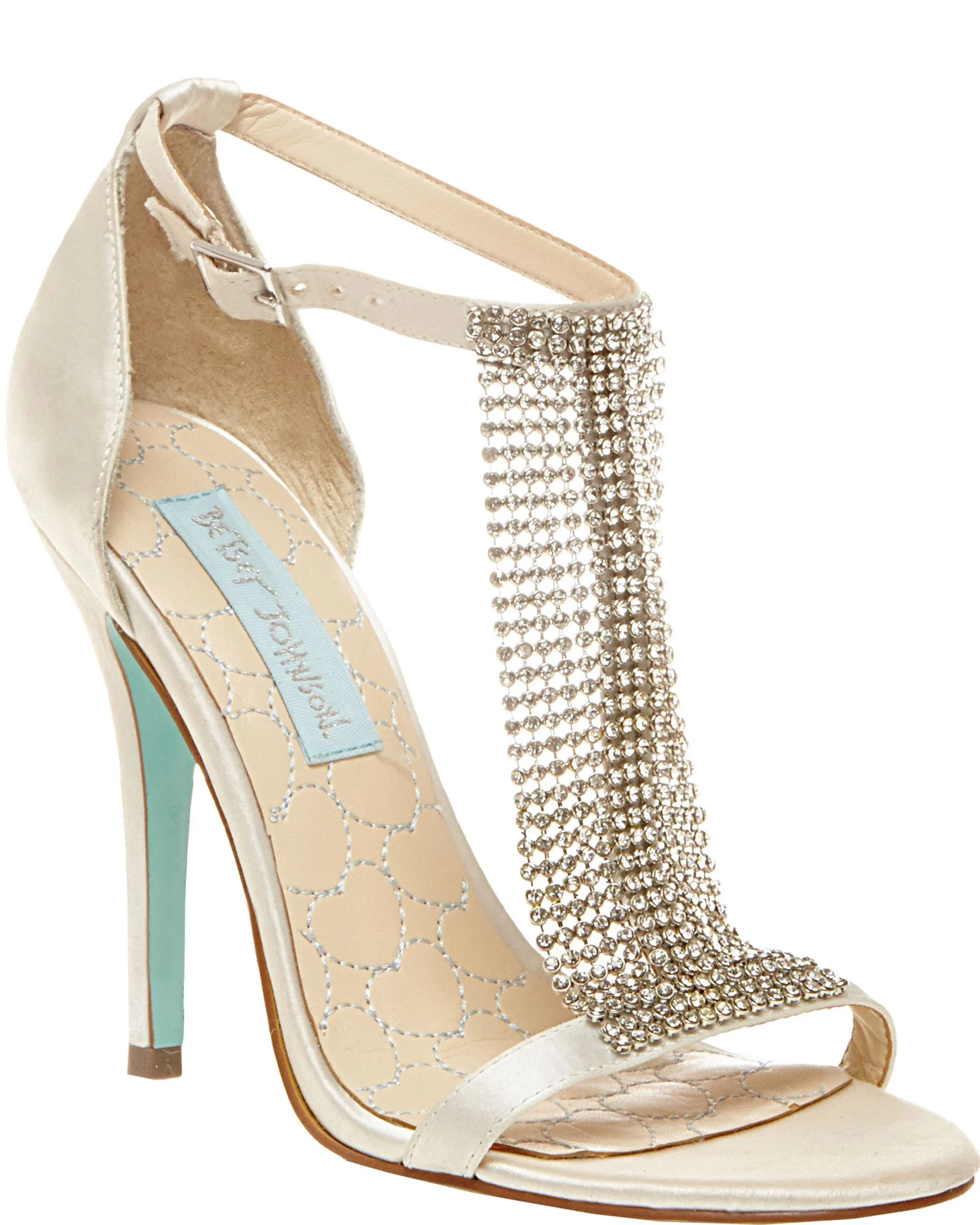 Blue by Betsey Johnson Crystal T Strap Sandal