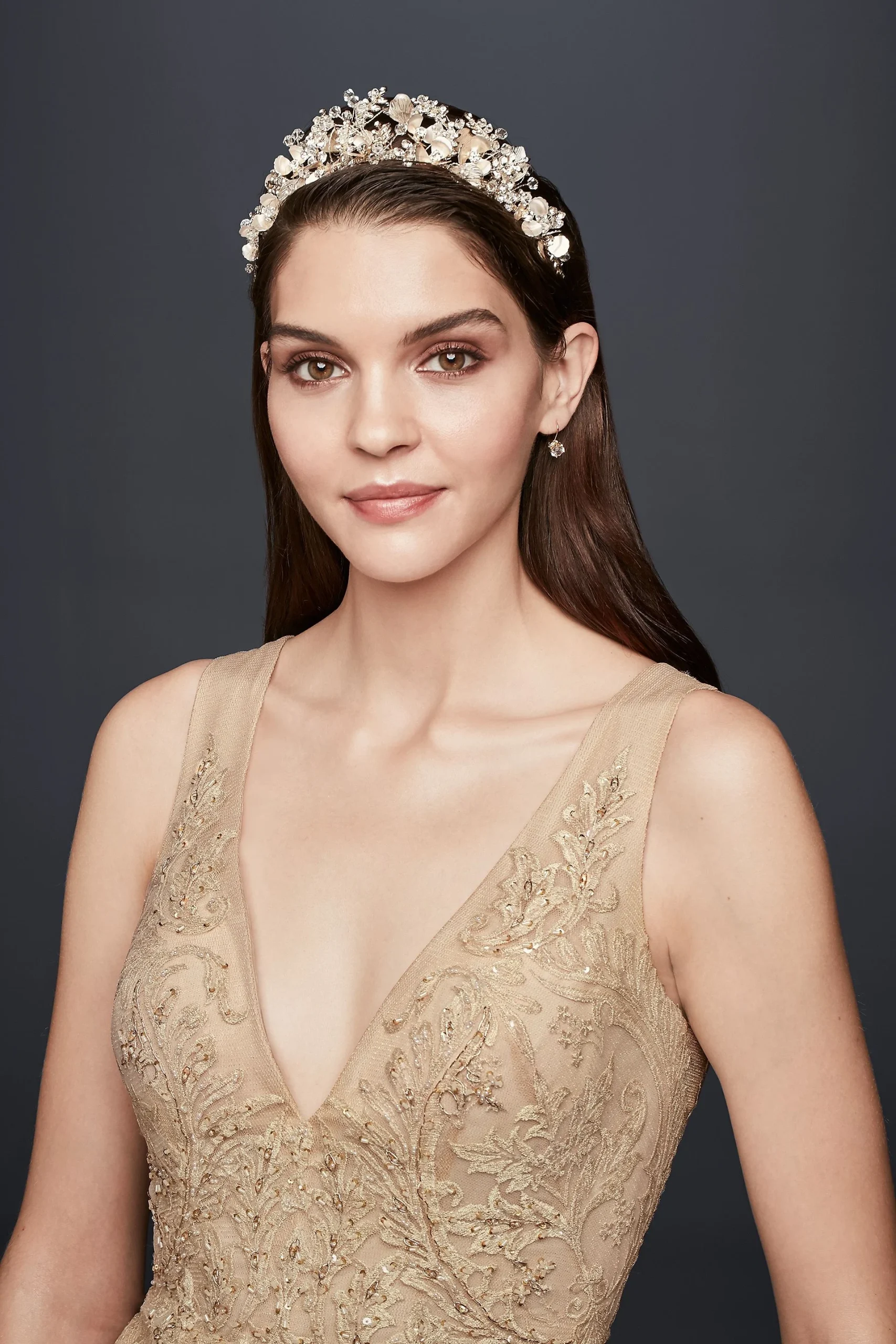Botanical Blooms Crystal-Embellished Tiara