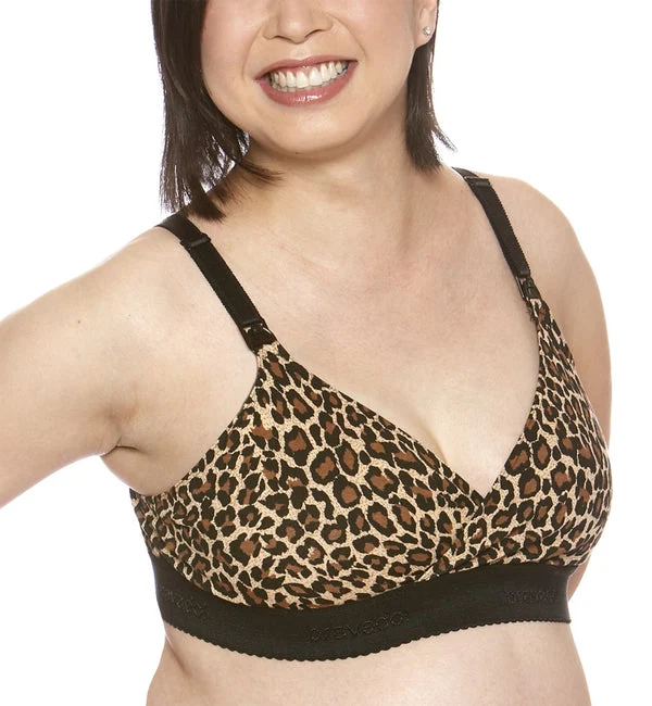 BRAVADO! The Original Wire-Free Nursing Bra Plus (1012) - Leopard