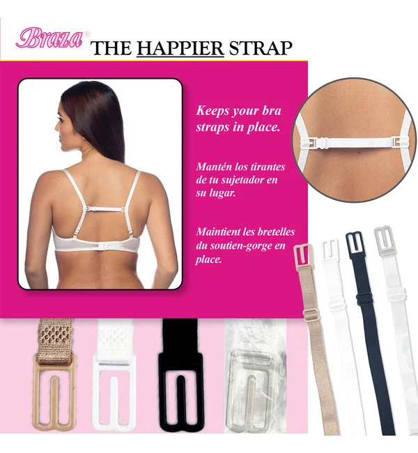Braza Happier Strap Adjustable Bra Converter 4 PACK (5083) - Multi