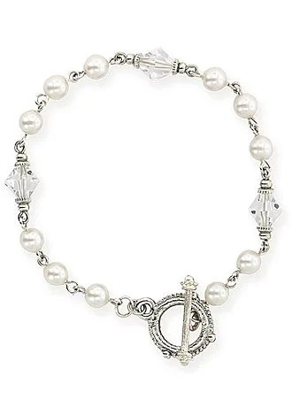 Bridal Drop Toggle Bracelet