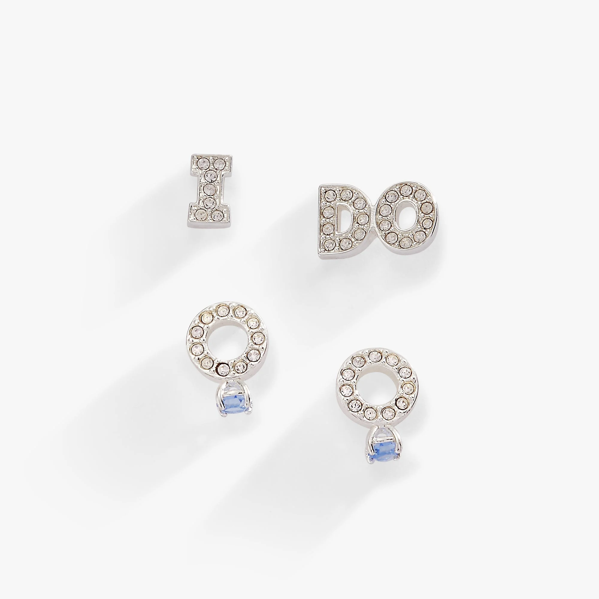 Bridal “I Do” Stud Earring Set of 2