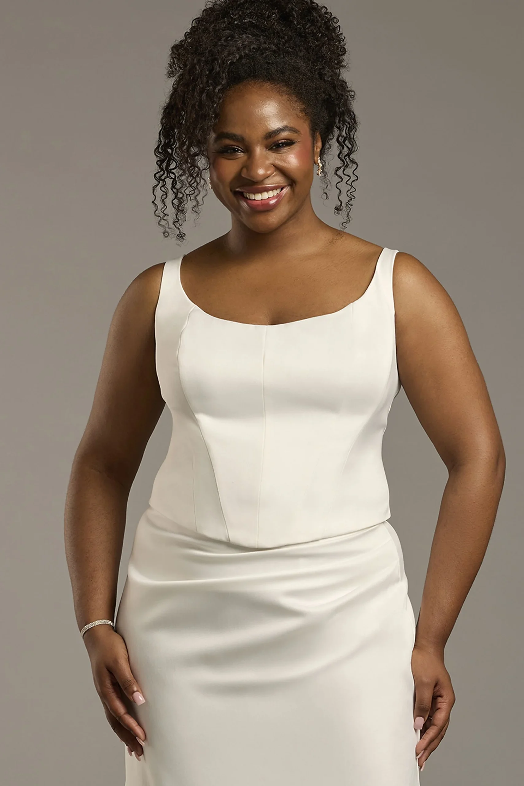 Bridal Separates Satin Corset Tank