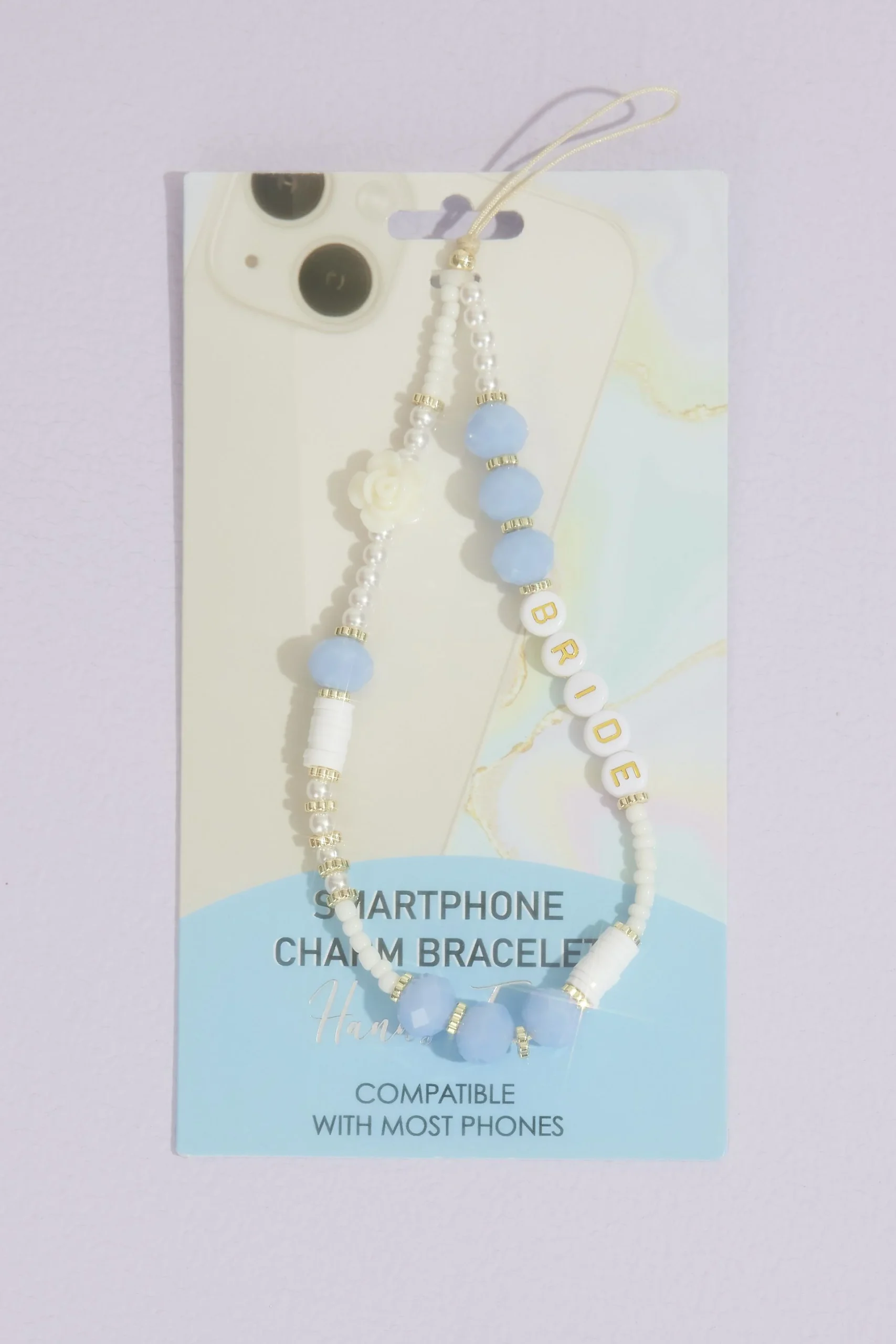 Bride Beaded Phone Charm Wristlet