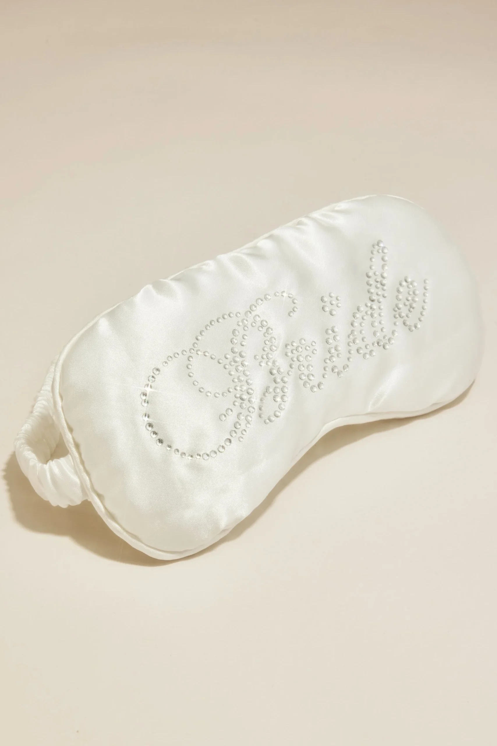 Bride Embellished Satin Sleep Mask Scrunchie Set