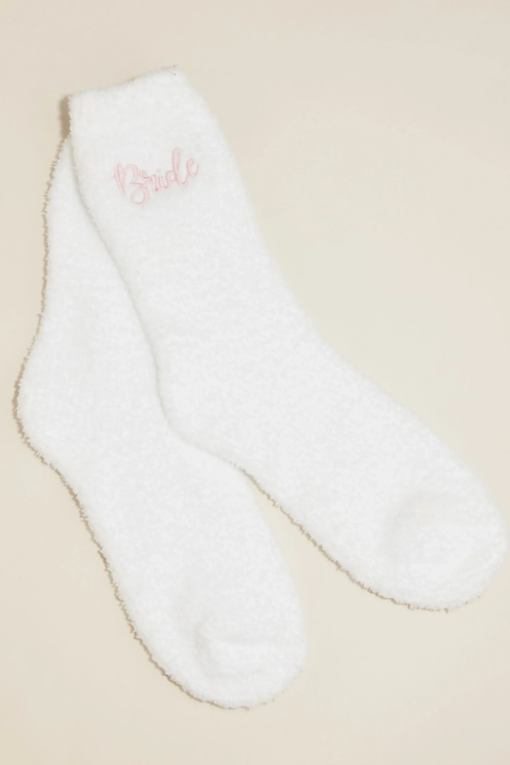 Bride Embroidered Fuzzy Socks