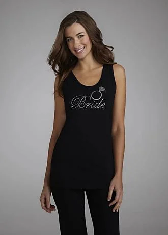 Bride's Rhinestone Tank Top