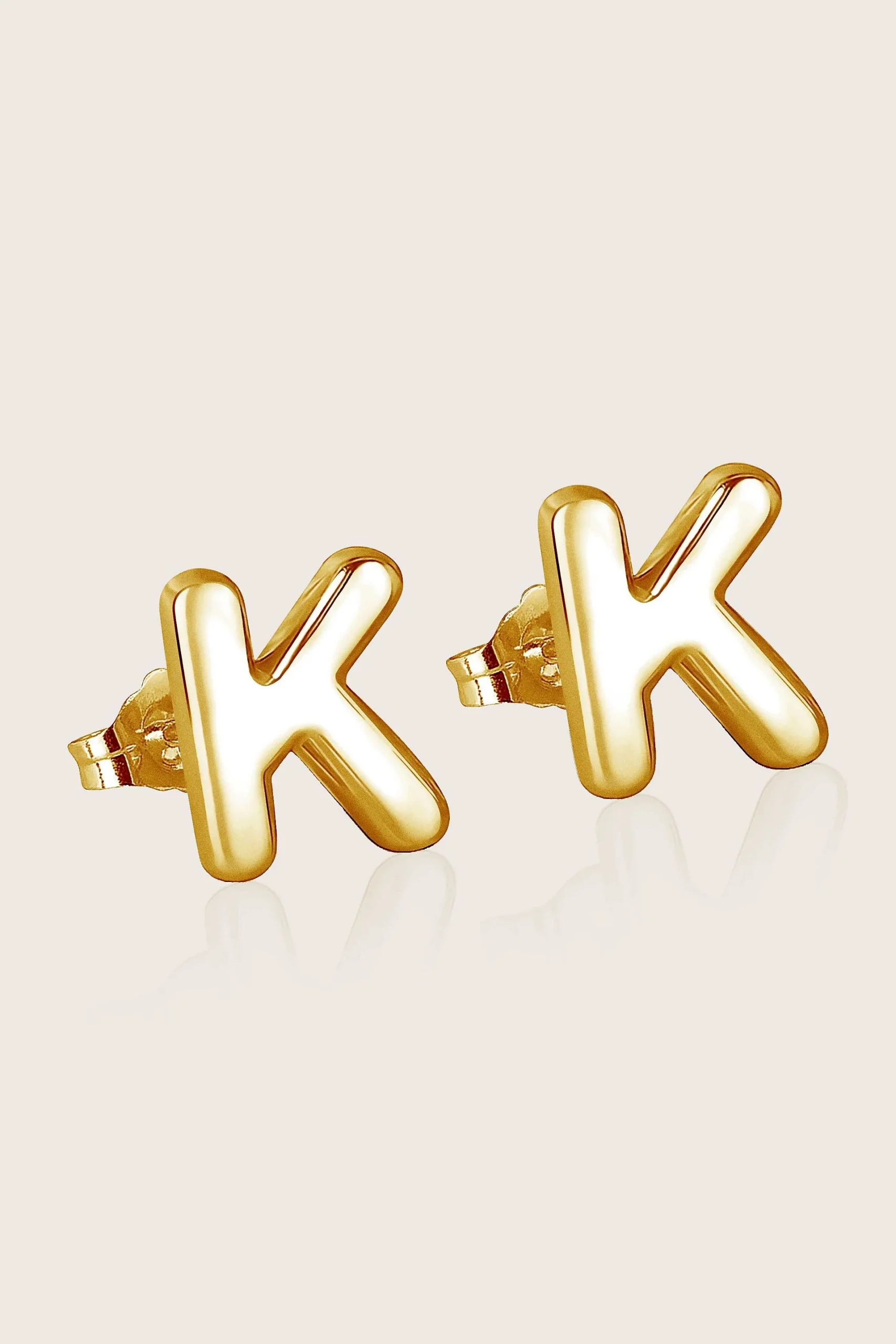 Bubble Initial Earrings