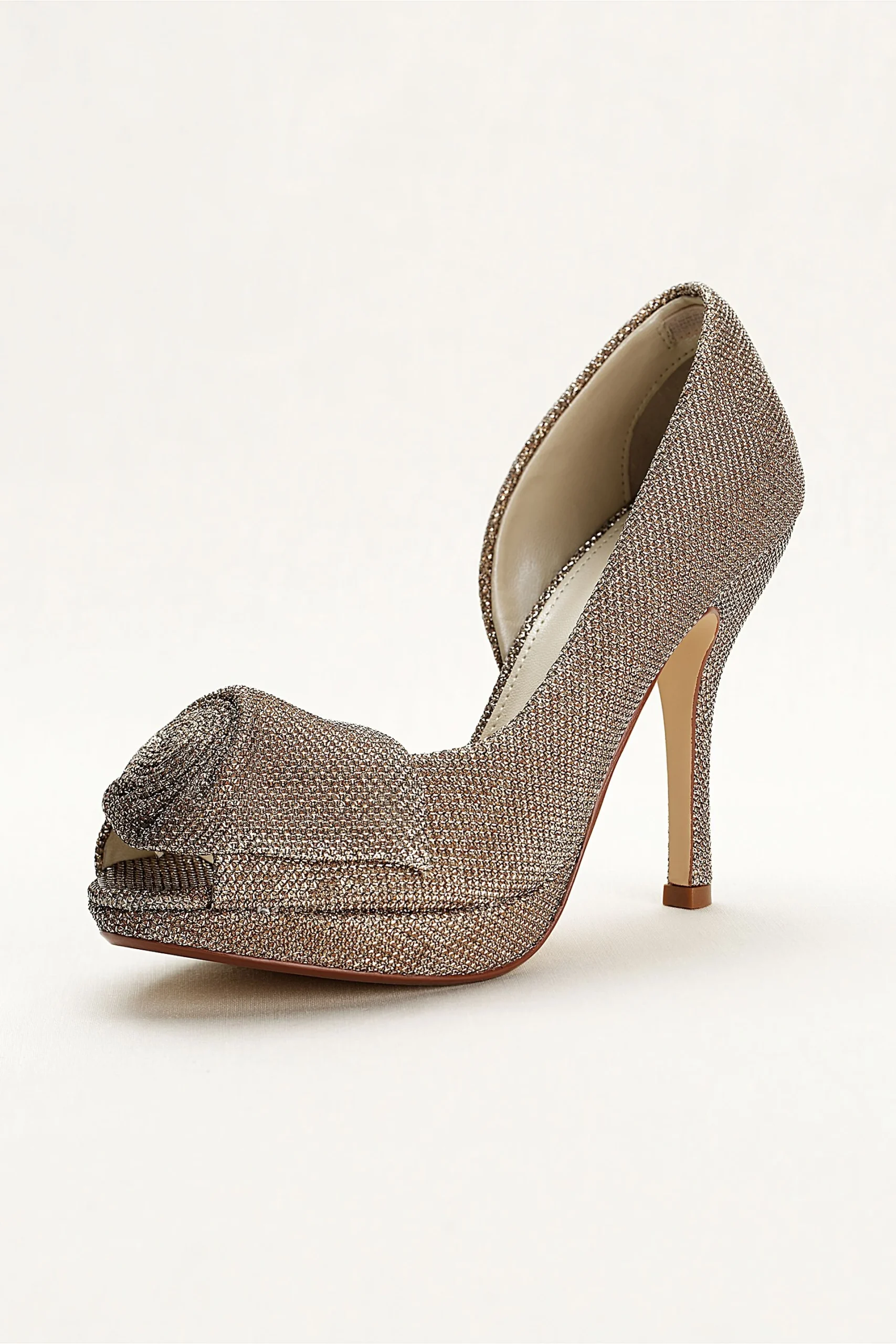 Caparros Platform Peep Toe with Rosette Detail