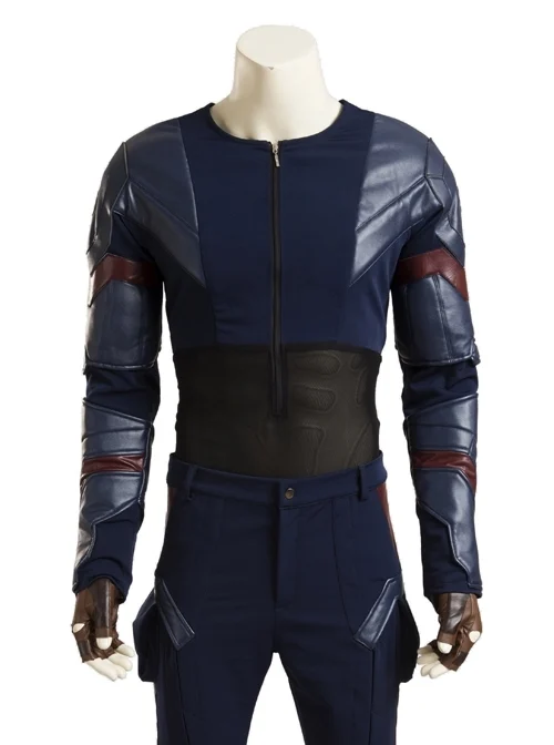 Captain America Civil War Captain America Cosplay Upgraded Version Costume Base Top