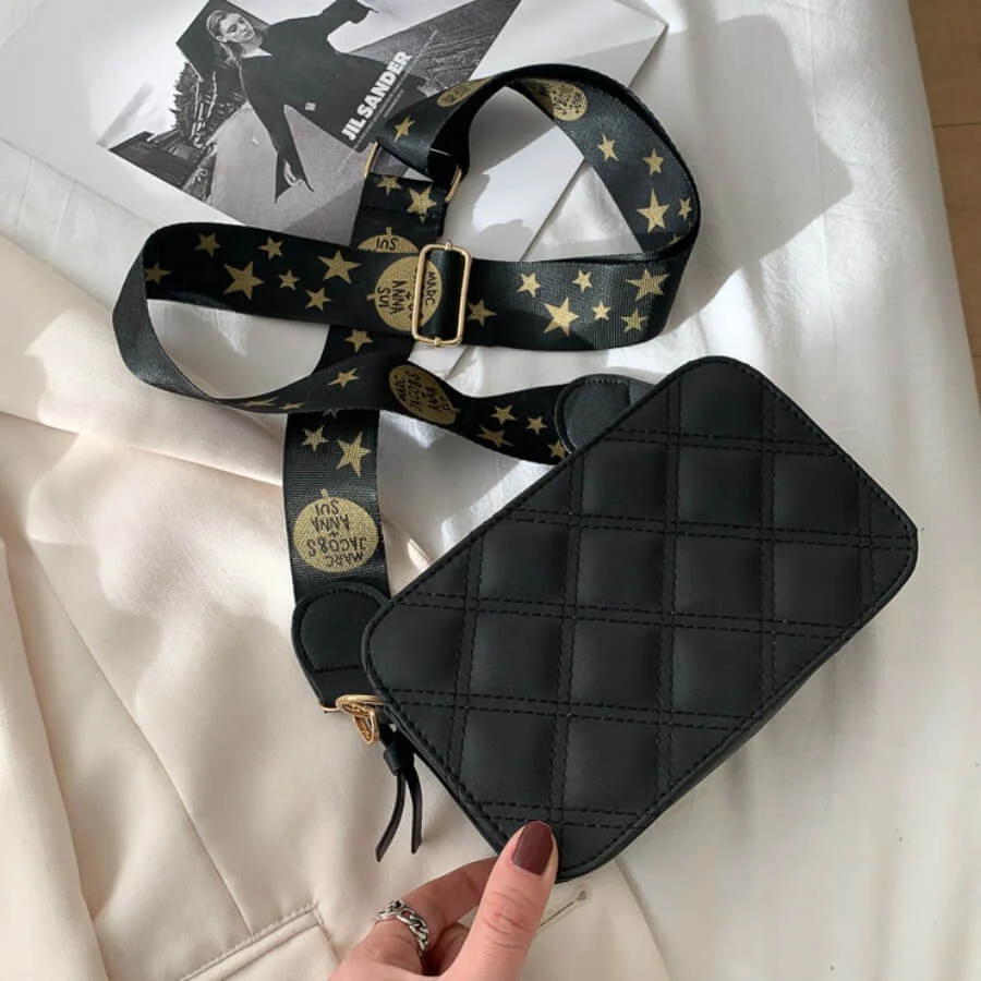 Casual Solid Crossbody Bag